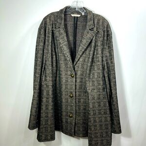 Soft Surrender Women’s Plaid Pleated Blazer size 3X